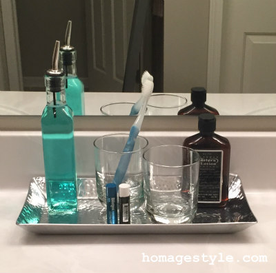 Bathroom counter front